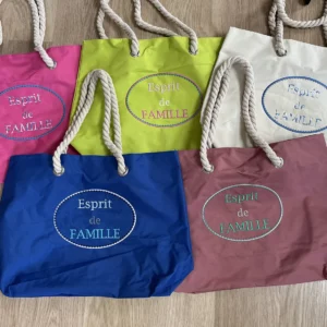 Sac de plage – anses en corde